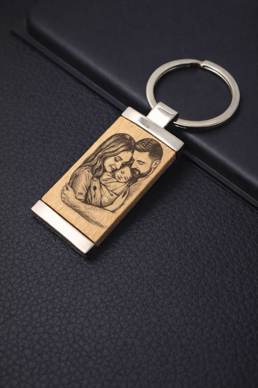 Custom Wooden Keychain